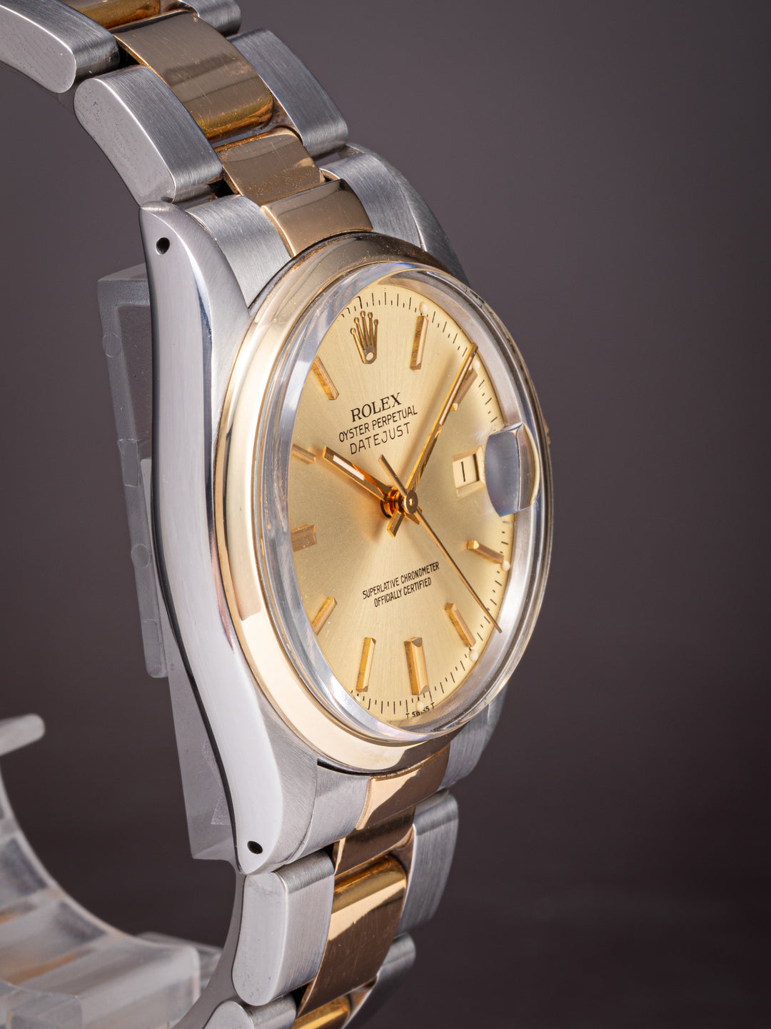 Rolex Stainless Steel and 14k Yellow Gold Datejust (16003)