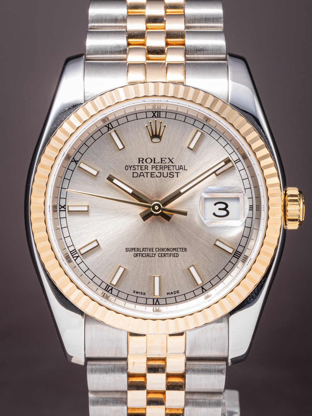 Rolex Stainless Steel and 18k Yellow Gold Datejust (116233)