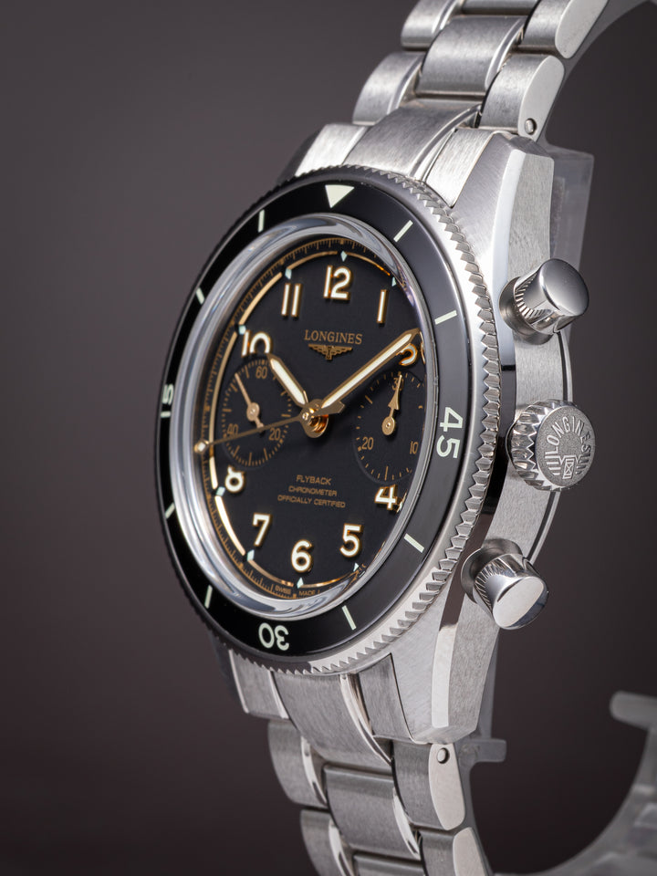 Longines Stainless Steel Spirit Pilot Flyback Chronograph (L3.721.4.53.6)