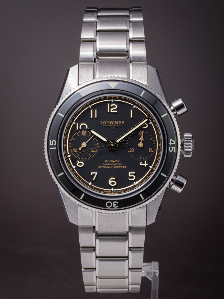 Longines Stainless Steel Spirit Pilot Flyback Chronograph (L3.721.4.53.6)