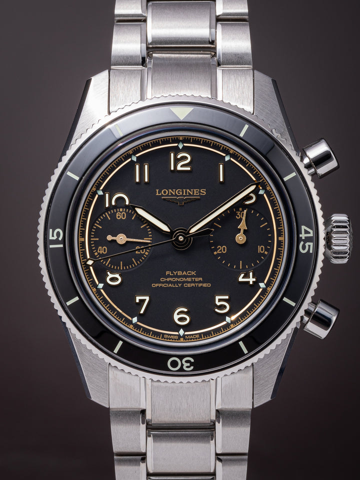 Longines Stainless Steel Spirit Pilot Flyback Chronograph (L3.721.4.53.6)