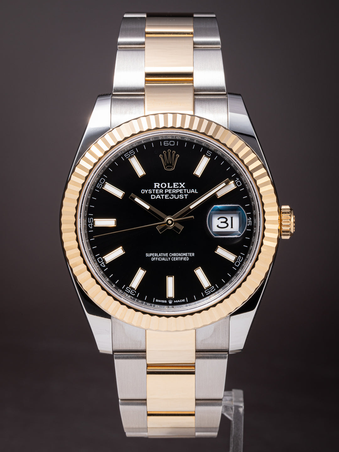 Rolex Stainless Steel and 18k Yellow Gold Datejust 41 (126333)