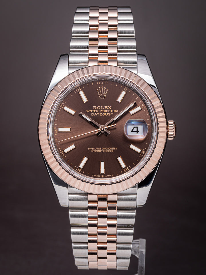 Rolex Stainless Steel and 18k Rose Gold Datejust 41 (126331)