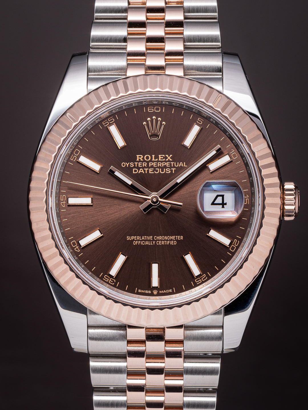Rolex Stainless Steel and 18k Rose Gold Datejust 41 (126331)
