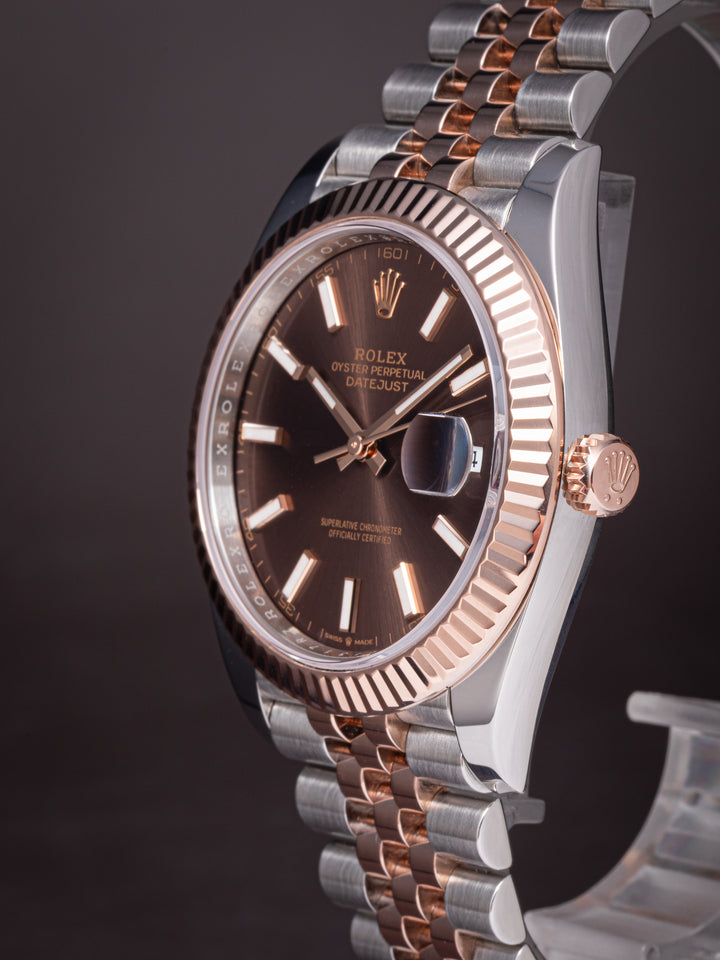 Rolex Stainless Steel and 18k Rose Gold Datejust 41 (126331)