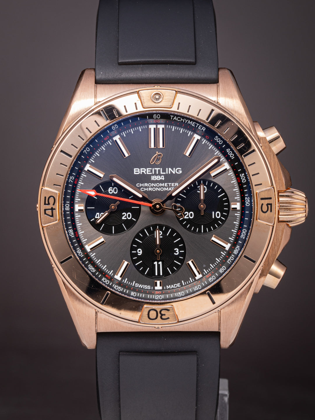 Breitling 18k Rose Gold Chronomat B01 Chronograph 42 (RB0134)