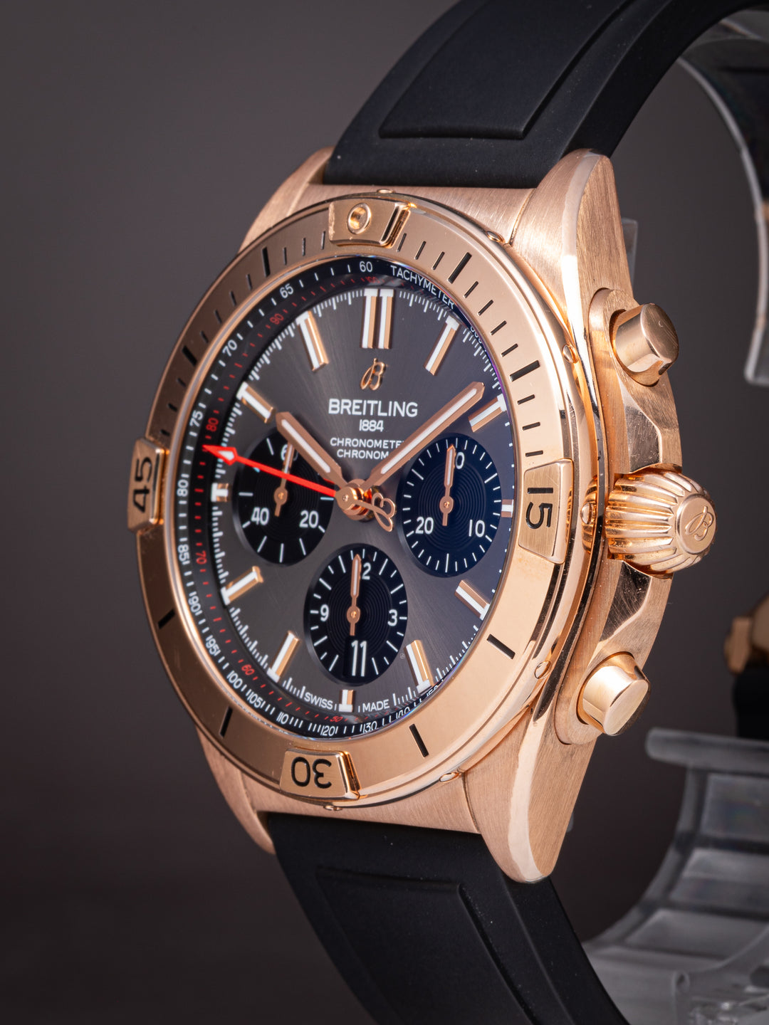 Breitling 18k Rose Gold Chronomat B01 Chronograph 42 (RB0134)