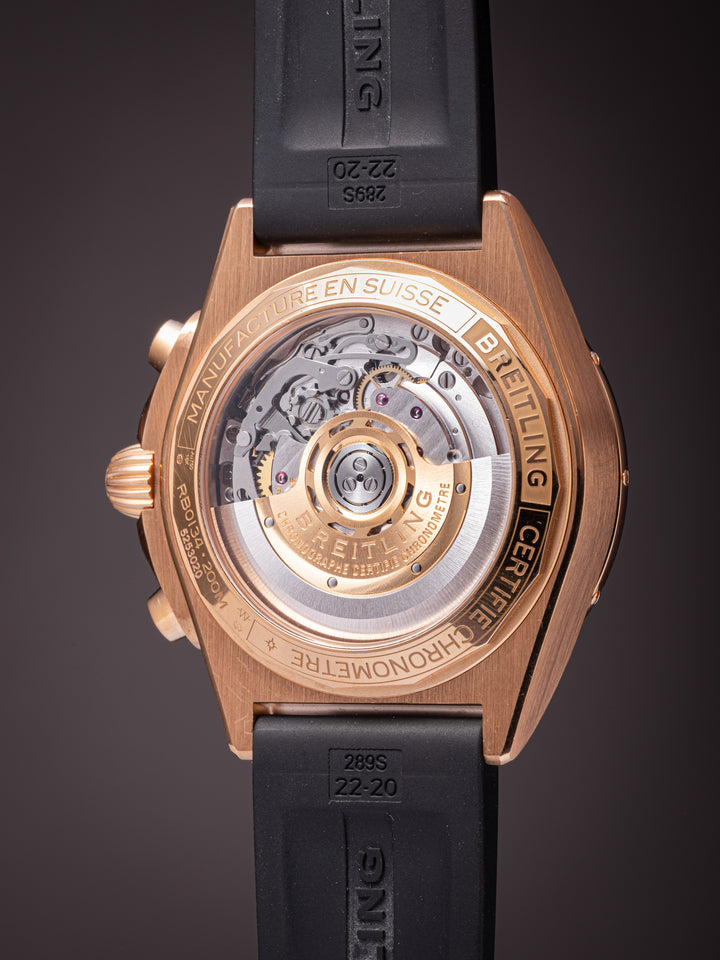 Breitling 18k Rose Gold Chronomat B01 Chronograph 42 (RB0134)