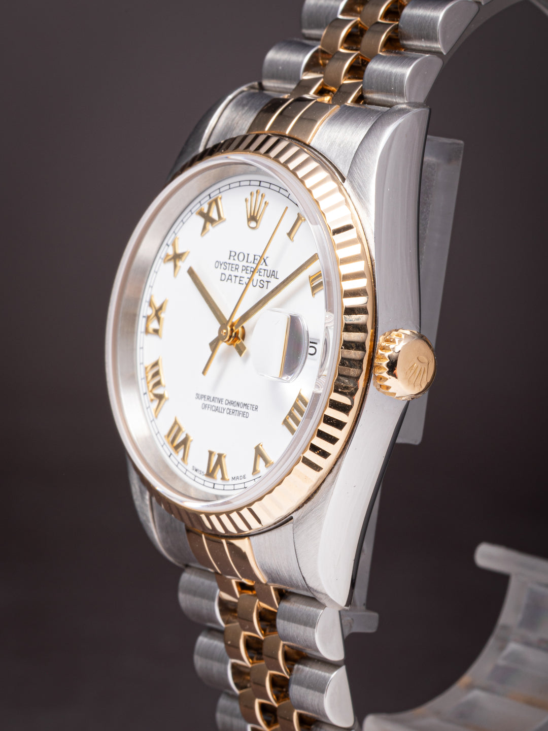 Rolex Stainless Steel and 18k Yellow Gold Datejust (16233)