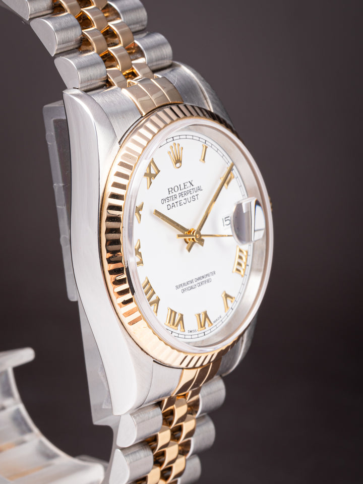 Rolex Stainless Steel and 18k Yellow Gold Datejust (16233)