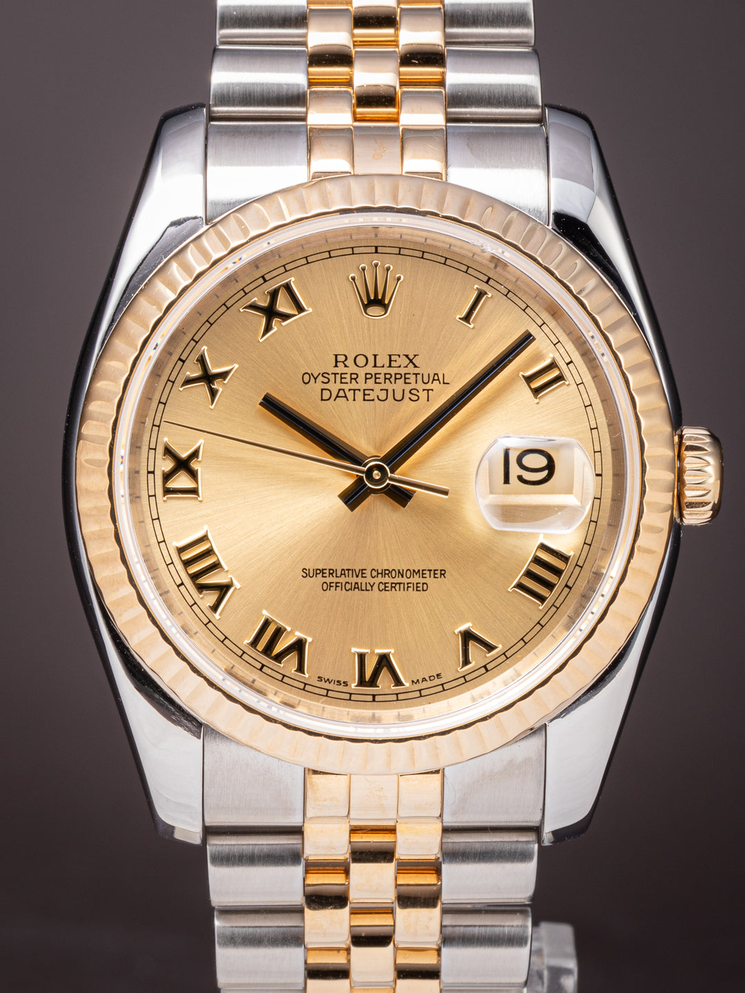Rolex Stainless Steel and 18k Yellow Gold Datejust (116233)