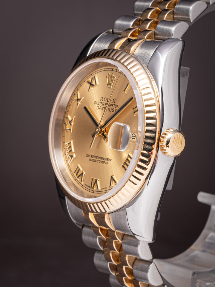Rolex Stainless Steel and 18k Yellow Gold Datejust (116233)