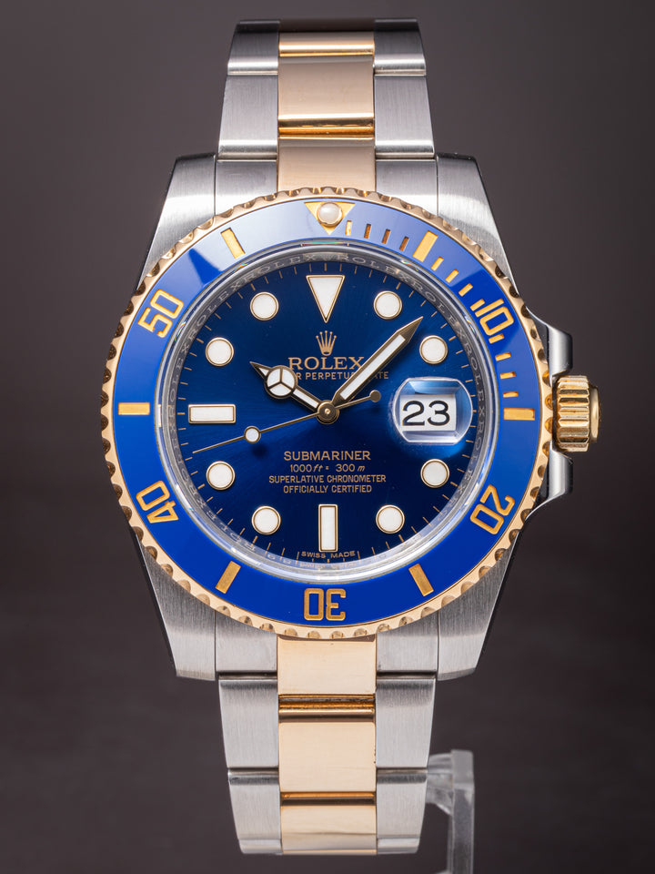Rolex Stainless Steel and 18k Yellow Gold Submariner Date (116613LB)