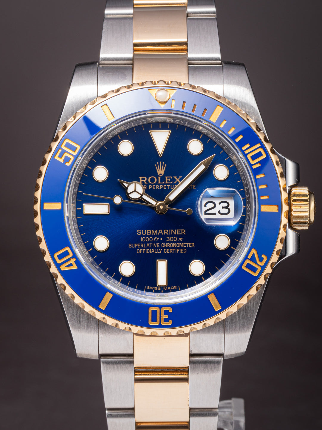 Rolex Stainless Steel and 18k Yellow Gold Submariner Date (116613LB)
