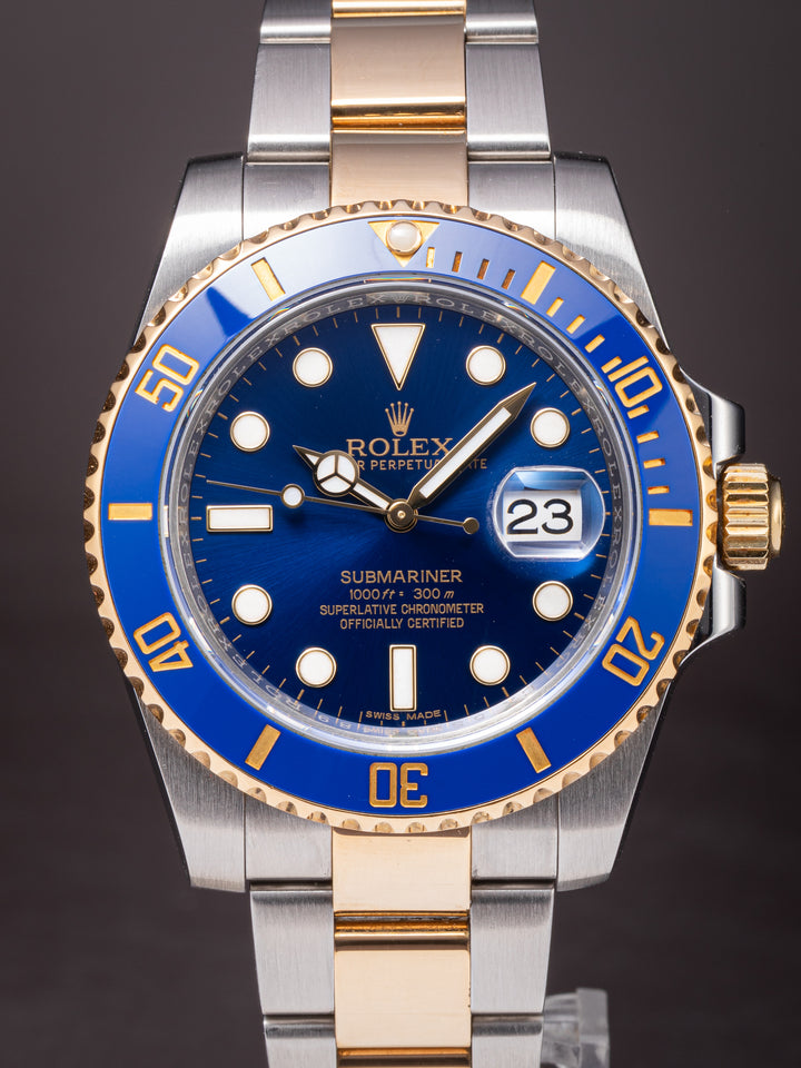 Rolex Stainless Steel and 18k Yellow Gold Submariner Date (116613LB)