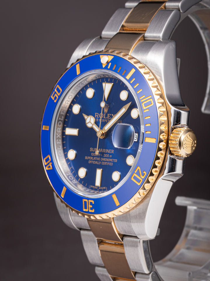Rolex Stainless Steel and 18k Yellow Gold Submariner Date (116613LB)