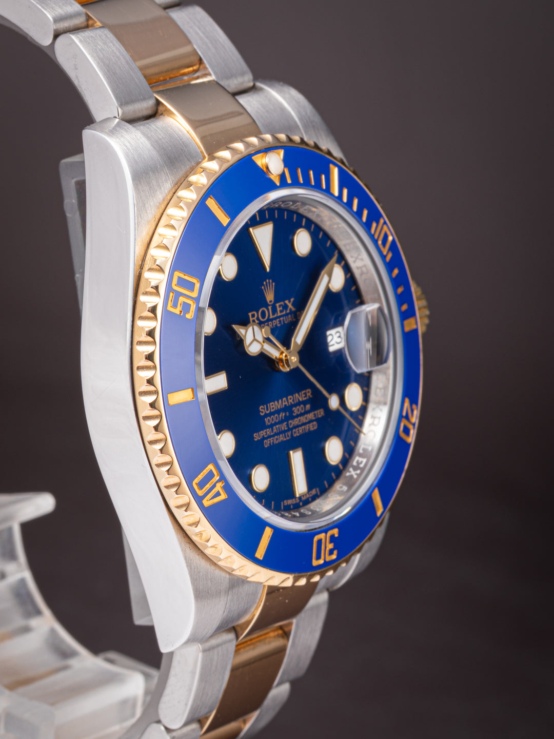 Rolex Stainless Steel and 18k Yellow Gold Submariner Date (116613LB)