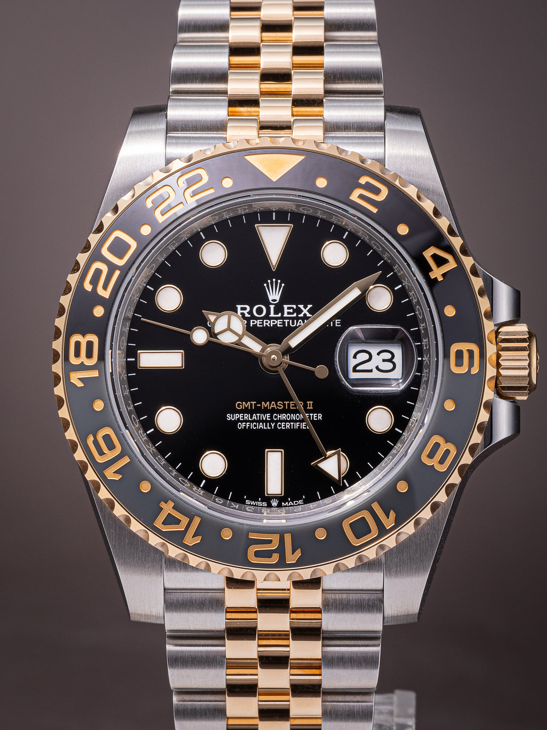 Rolex Stainless Steel and 18k Yellow Gold GMT-Master II (126713GRNR)
