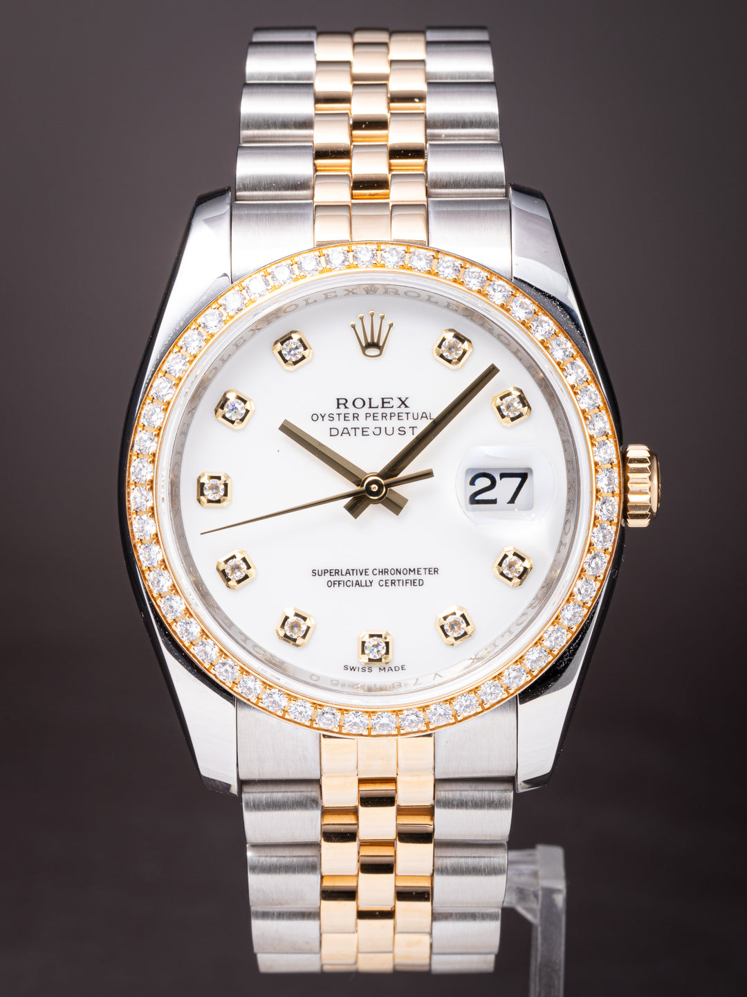 Rolex Stainless Steel and 18k Yellow Gold Datejust (116243)
