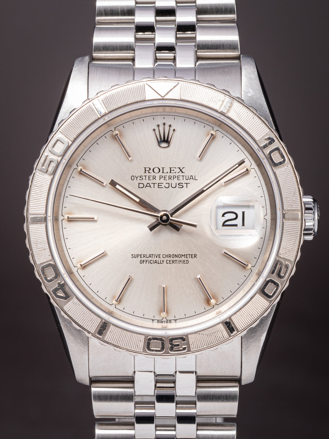 Rolex Stainless Steel Datejust Turn-O-Graph (16264)