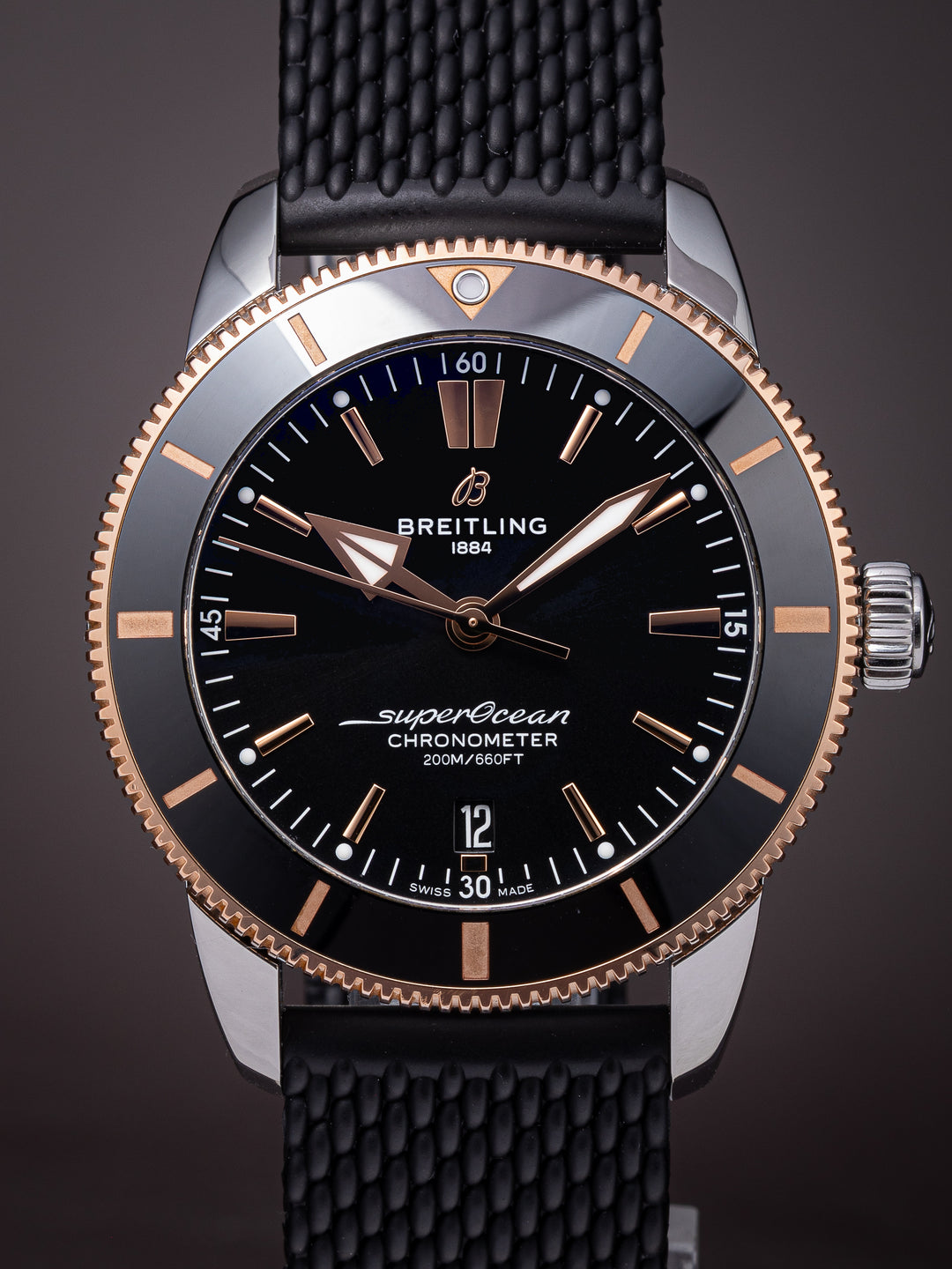 Breitling Stainless Steel and 18k Rose Gold Superocean Heritage II B20 44 (UB2030)
