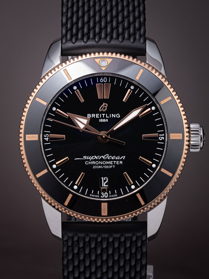 Breitling Stainless Steel and 18k Rose Gold Superocean Heritage II B20 44 (UB2030)