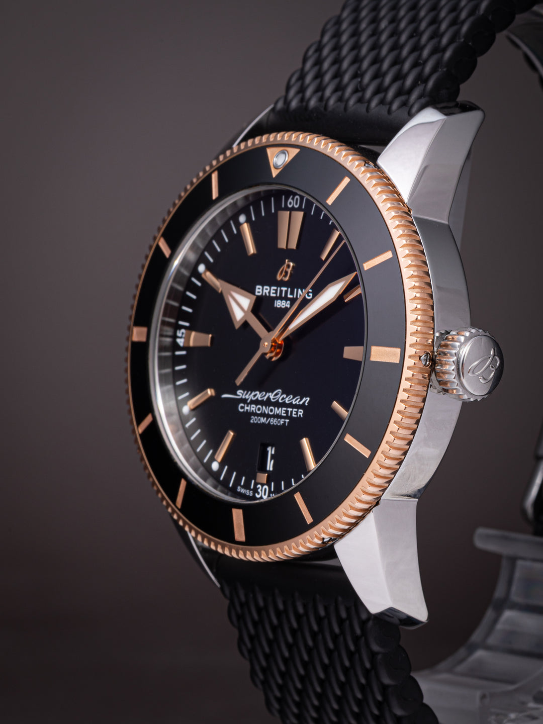 Breitling Stainless Steel and 18k Rose Gold Superocean Heritage II B20 44 (UB2030)