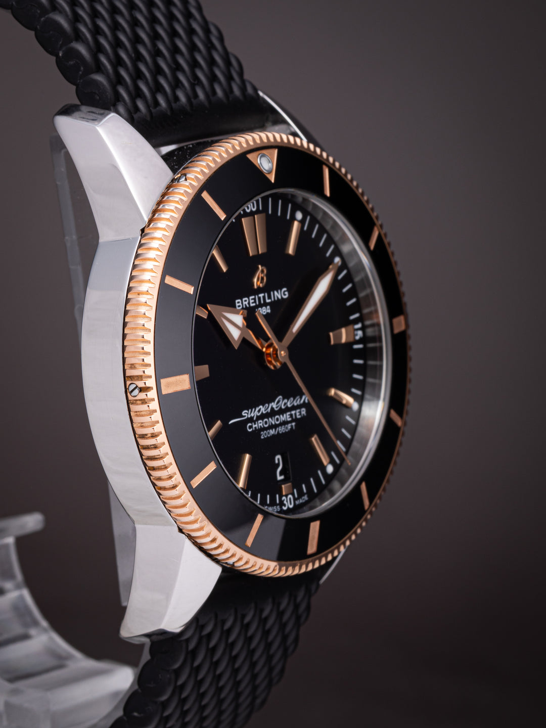 Breitling Stainless Steel and 18k Rose Gold Superocean Heritage II B20 44 (UB2030)