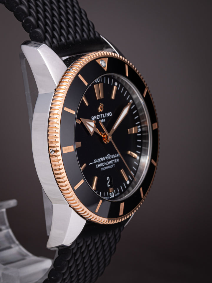 Breitling Stainless Steel and 18k Rose Gold Superocean Heritage II B20 44 (UB2030)