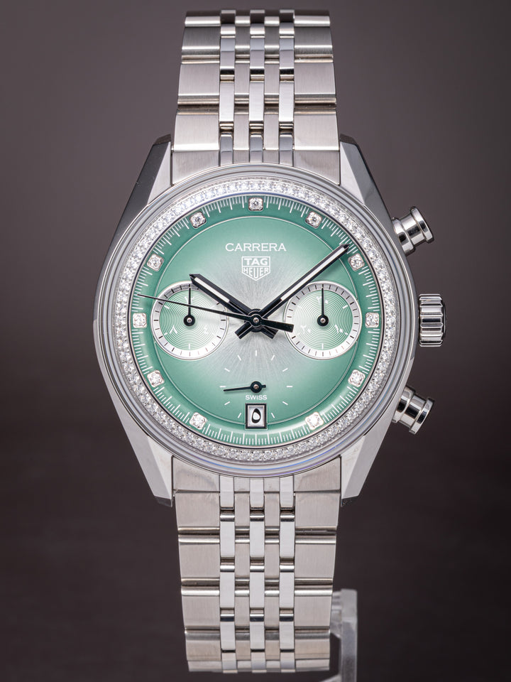 TAG Heuer Stainless Steel Carrera Chronograph "Meia" Limited Edition (CBS221A)