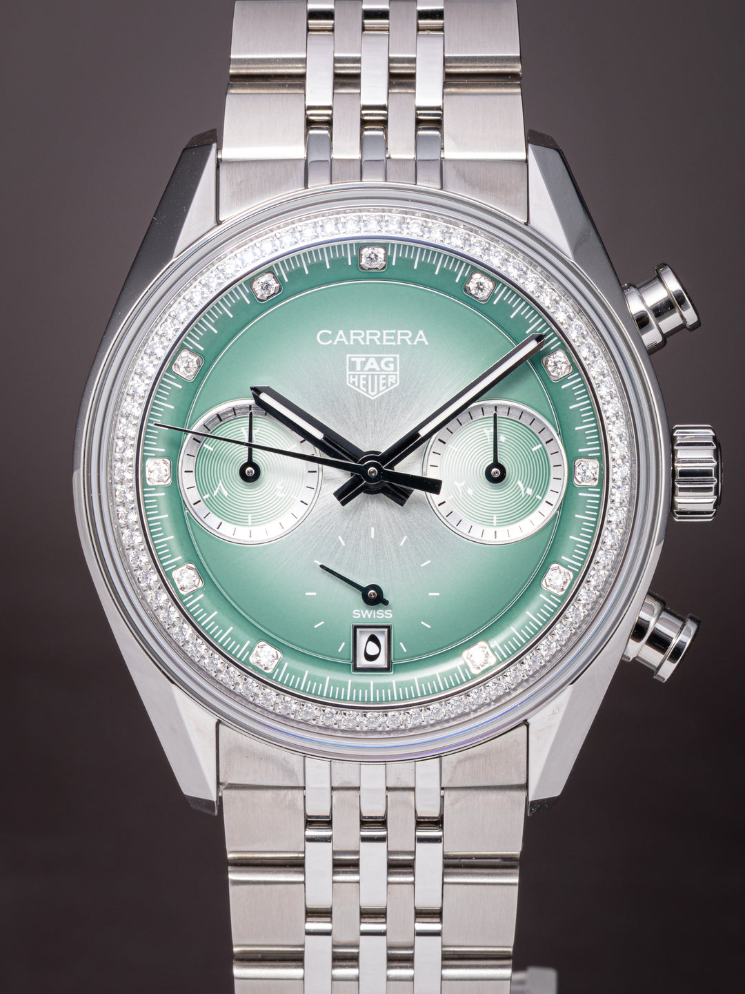 TAG Heuer Stainless Steel Carrera Chronograph "Meia" Limited Edition (CBS221A)