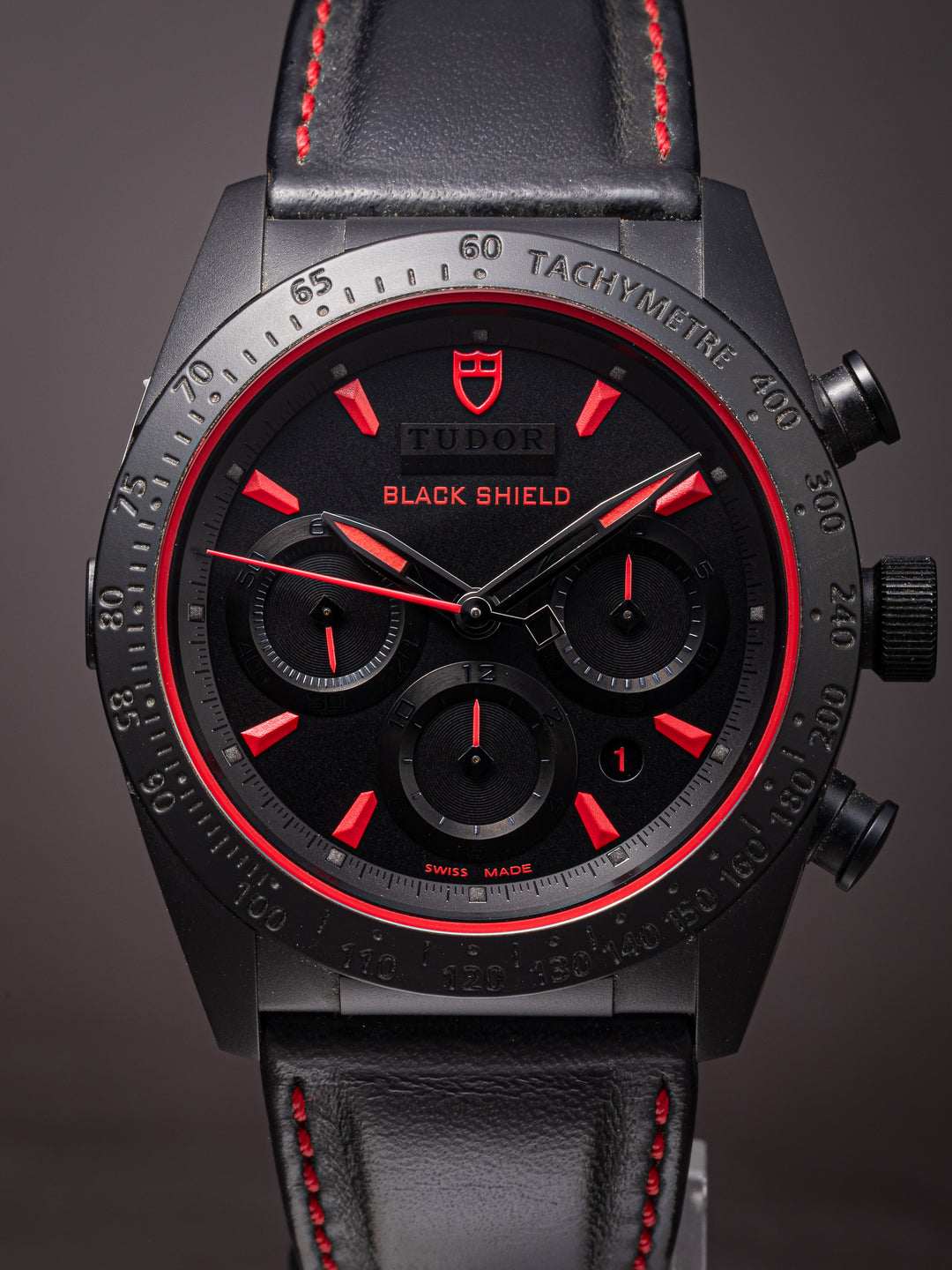 Tudor Black Ceramic Fastrider Black Shield Chronograph (42000C) *New-Old Stock*
