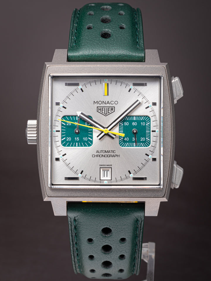 TAG Heuer Titanium Monaco Chronograph Racing Green Limited Edition (CAW281E) *UNWORN*