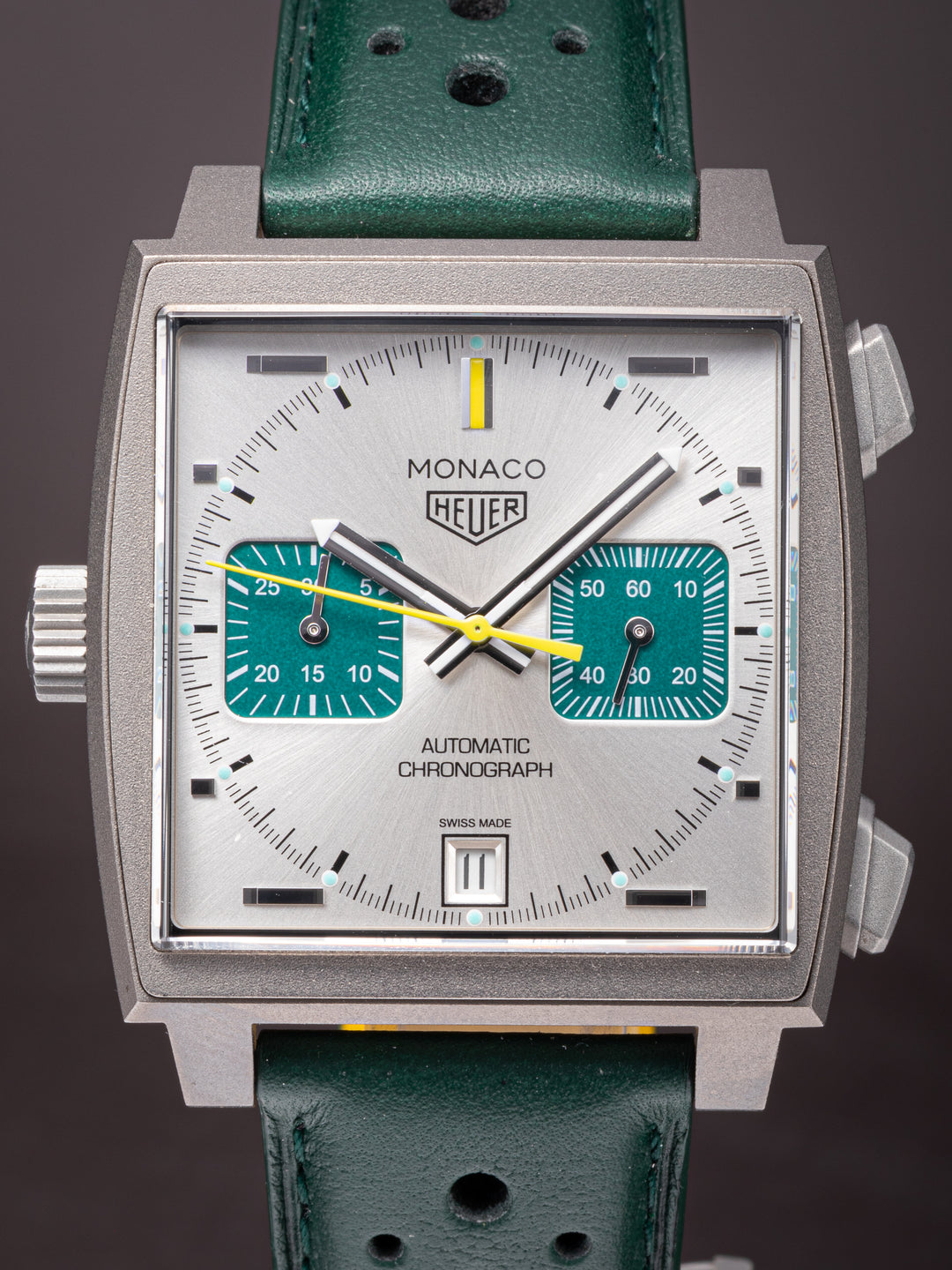 TAG Heuer Titanium Monaco Chronograph Racing Green Limited Edition (CAW281E) *UNWORN*