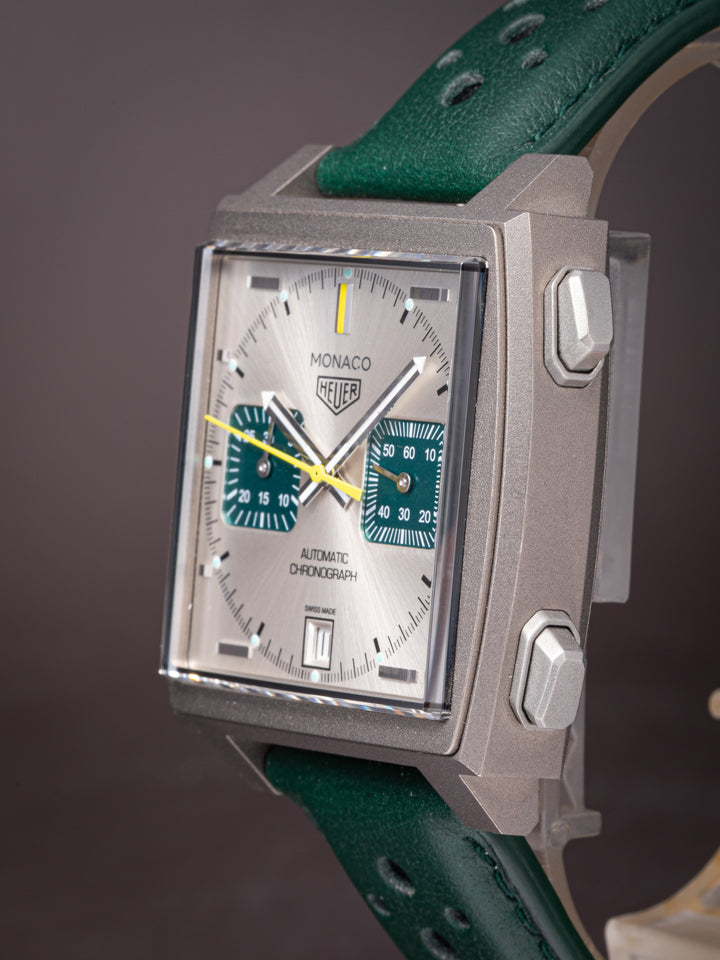 TAG Heuer Titanium Monaco Chronograph Racing Green Limited Edition (CAW281E) *UNWORN*