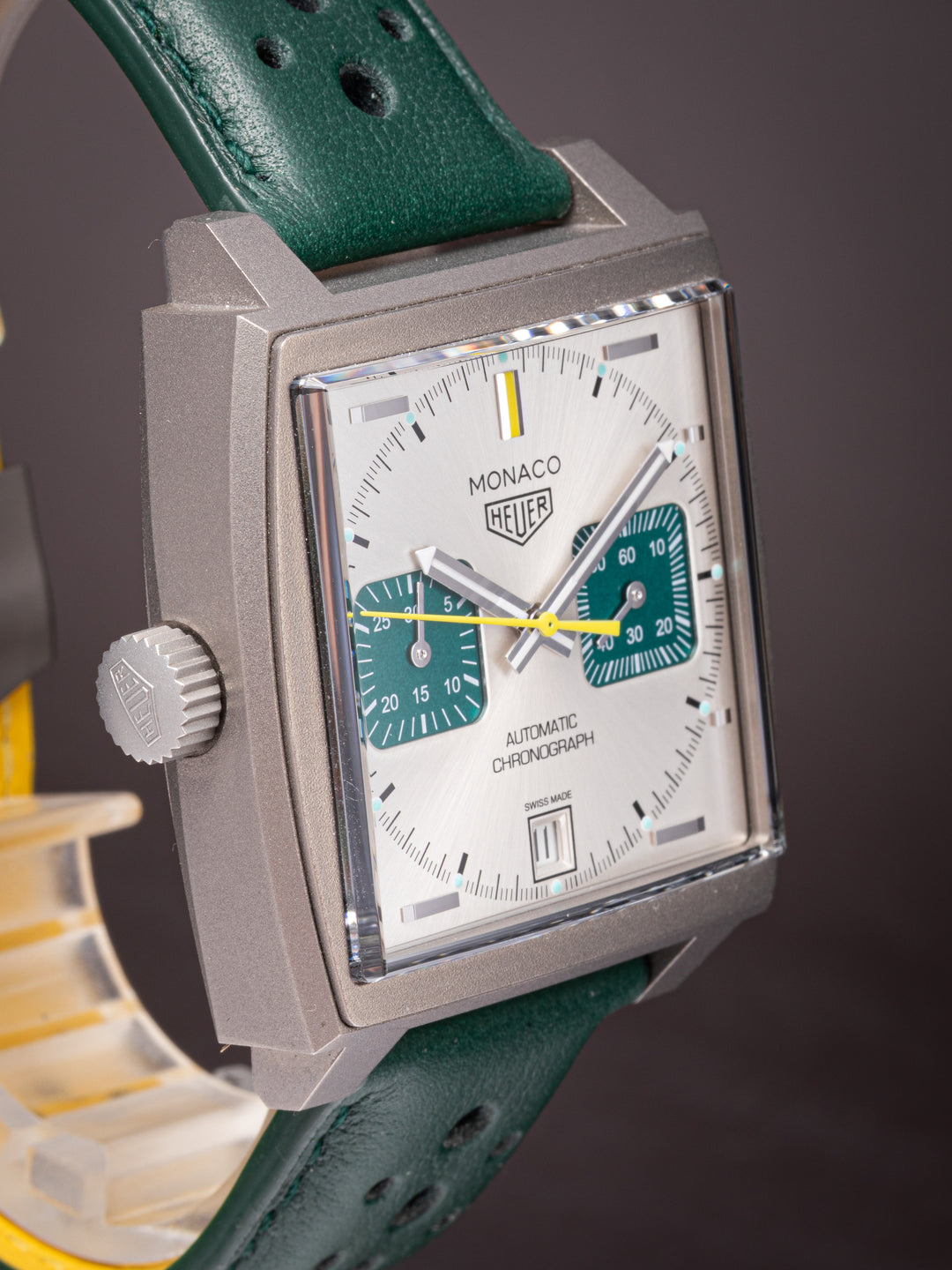 TAG Heuer Titanium Monaco Chronograph Racing Green Limited Edition (CAW281E) *UNWORN*