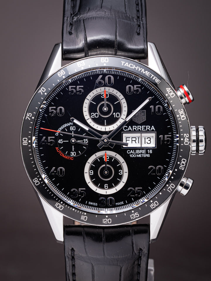 TAG Heuer Stainless Steel Carrera Day-Date Automatic Chronograph (CV2A10)