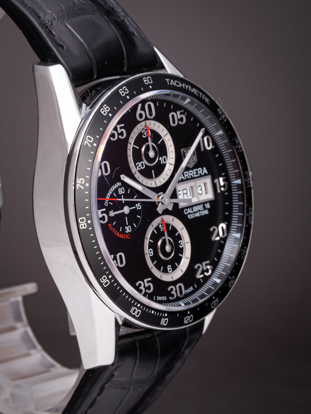 TAG Heuer Stainless Steel Carrera Day-Date Automatic Chronograph (CV2A10)