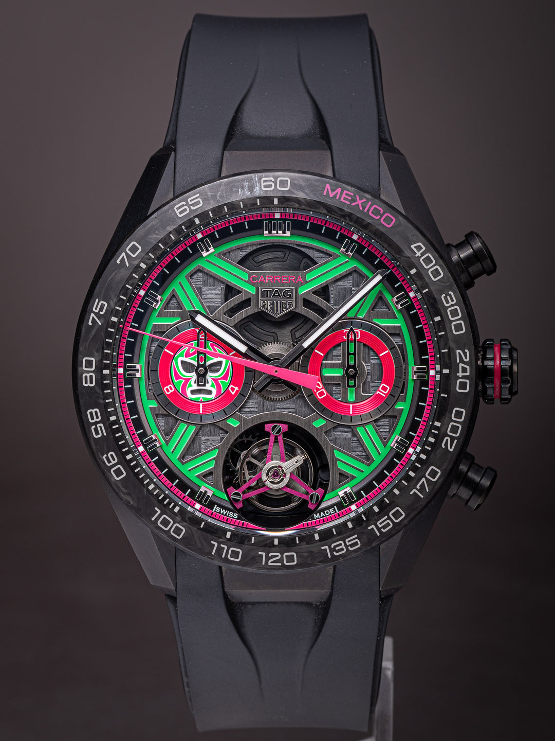 TAG Heuer Titanium Carrera Extreme Sport Tourbillon Mexico Edition "Lucha Libre" 1 of 25 (CBU5084)
