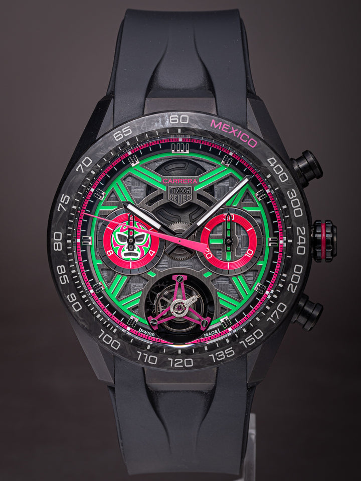 TAG Heuer Titanium Carrera Extreme Sport Tourbillon Mexico Edition "Lucha Libre" 1 of 25 (CBU5084)