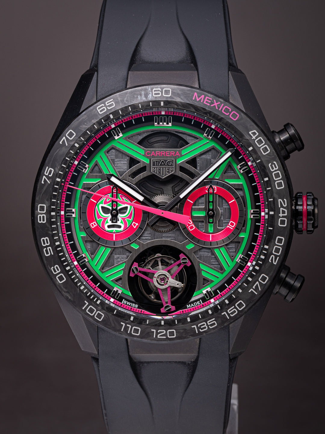 TAG Heuer Titanium Carrera Extreme Sport Tourbillon Mexico Edition "Lucha Libre" 1 of 25 (CBU5084)
