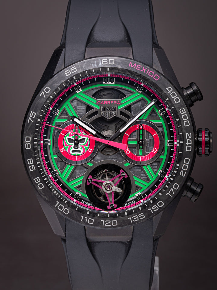 TAG Heuer Titanium Carrera Extreme Sport Tourbillon Mexico Edition "Lucha Libre" 1 of 25 (CBU5084)