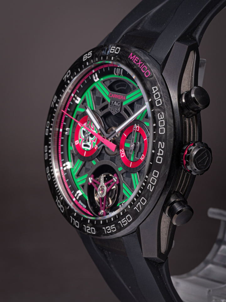 TAG Heuer Titanium Carrera Extreme Sport Tourbillon Mexico Edition "Lucha Libre" 1 of 25 (CBU5084)