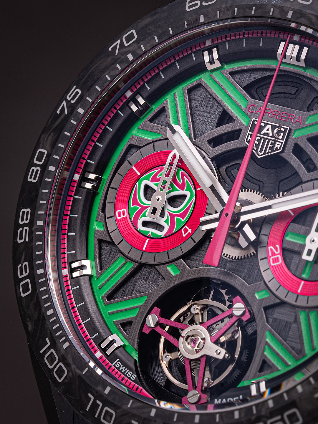 TAG Heuer Titanium Carrera Extreme Sport Tourbillon Mexico Edition "Lucha Libre" 1 of 25 (CBU5084)