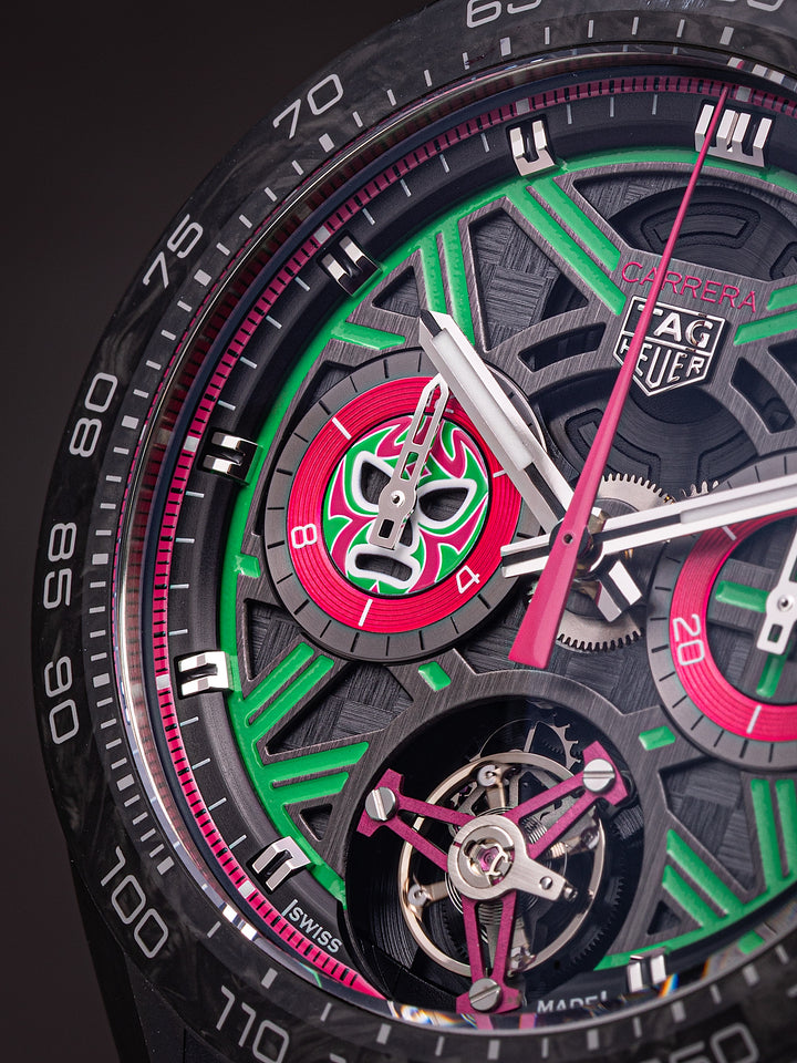 TAG Heuer Titanium Carrera Extreme Sport Tourbillon Mexico Edition "Lucha Libre" 1 of 25 (CBU5084)