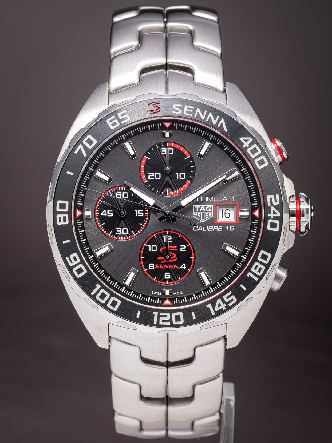 TAG Heuer Stainless Steel Formula 1 Senna Special Edition Chronograph (CAZ201D-0)