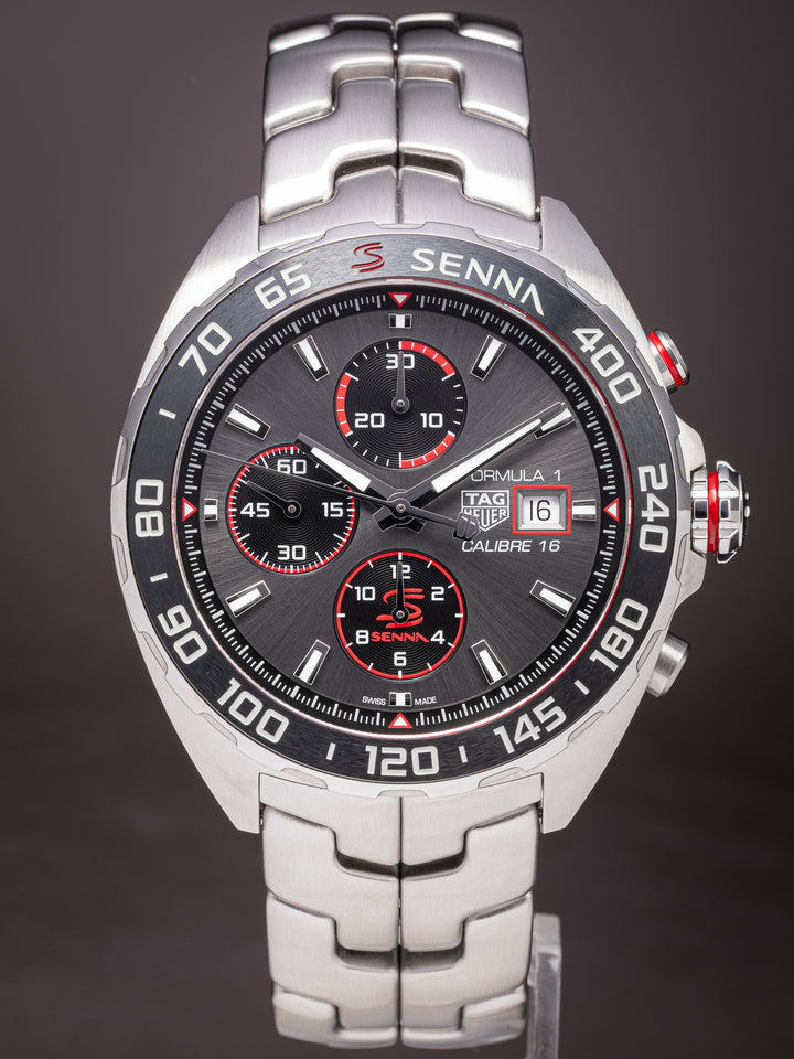 TAG Heuer Stainless Steel Formula 1 Senna Special Edition Chronograph (CAZ201D-0)