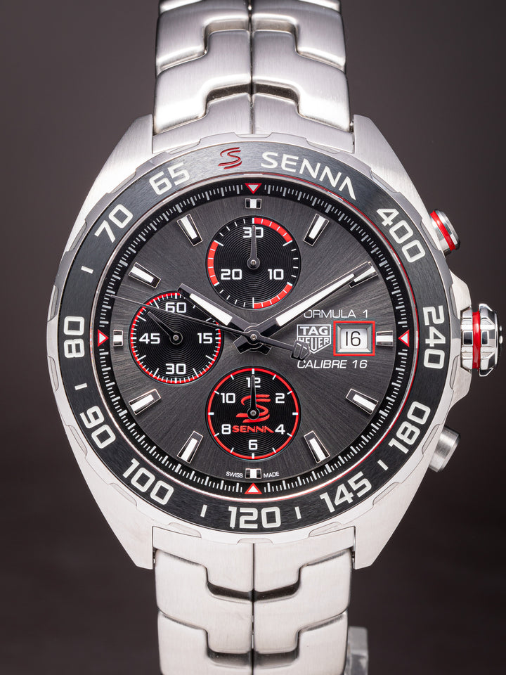 TAG Heuer Stainless Steel Formula 1 Senna Special Edition Chronograph (CAZ201D-0)