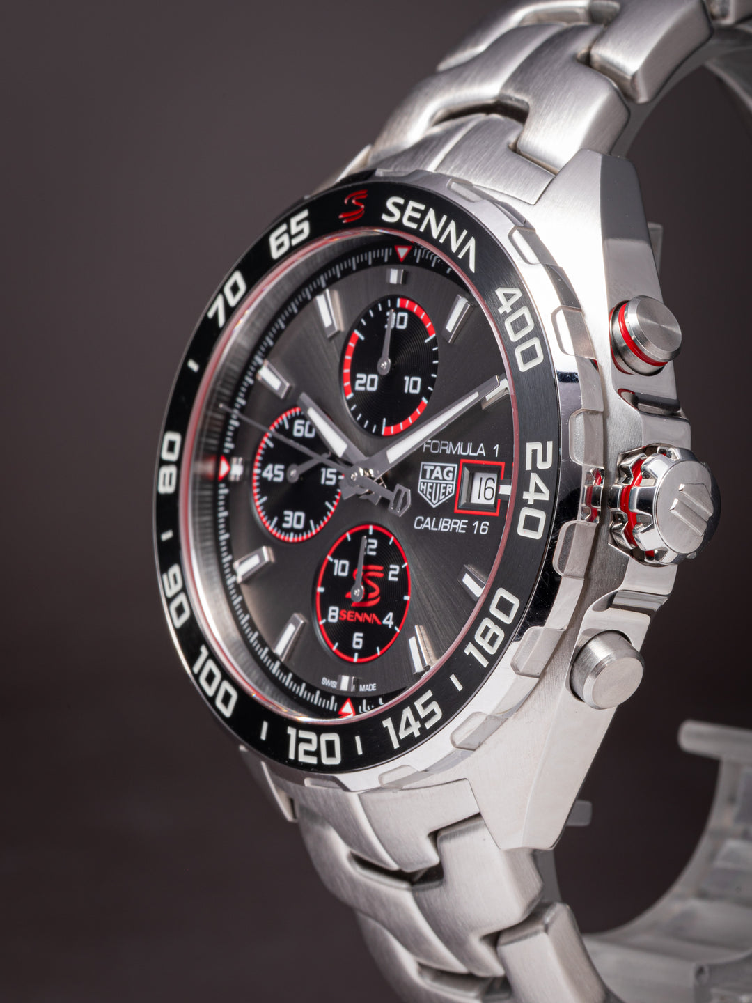 TAG Heuer Stainless Steel Formula 1 Senna Special Edition Chronograph (CAZ201D-0)