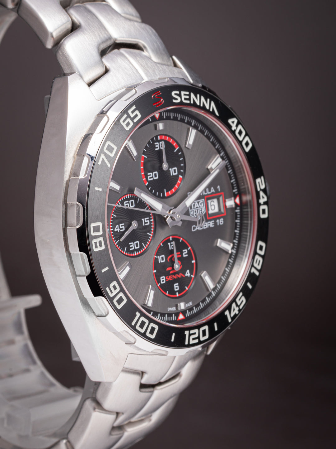 TAG Heuer Stainless Steel Formula 1 Senna Special Edition Chronograph (CAZ201D-0)
